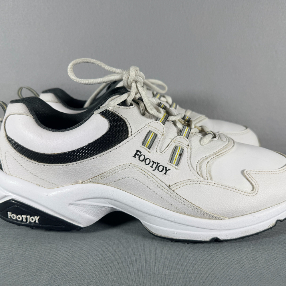 FootJoy Golf Shoes Mens 11 White Black Softspikes Style 45335